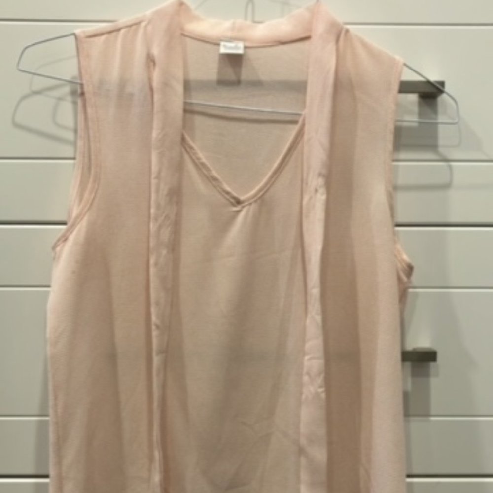 Twik Baby Pink Sleeveless Blouse, S, FREE with any purchase